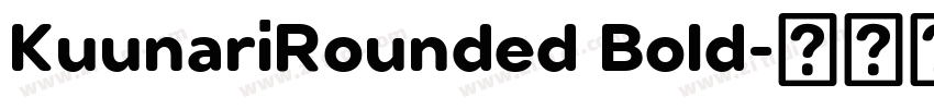 KuunariRounded Bold字体转换